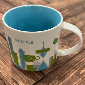 Starbucks Coffee Mug Seattle You Are Here Collection 2015 Ceramic 14 oz.